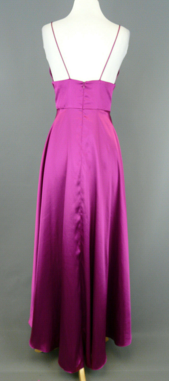 betsy and adam empire waist satin gown